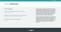 Desktop Screenshot of jobs.rusticpathways.com